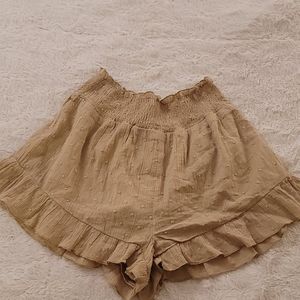 Tan bloomer shorts